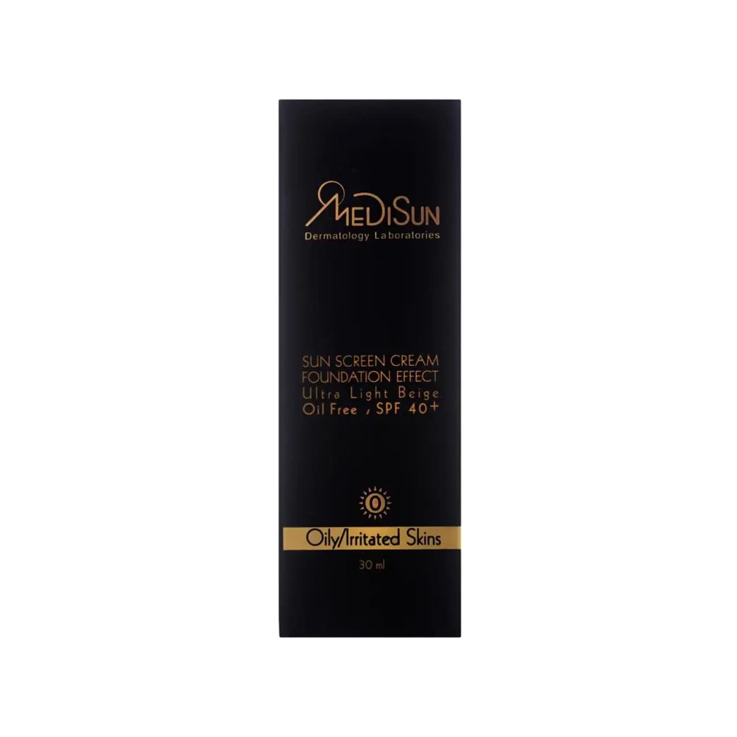 کرم ضد آفتاب کرم پودری بژ خیلی روشن spf 40  پوست چرب صفر مدیسان  30 میلی لیتر
